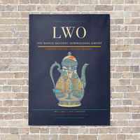 Thumbnail for Lviv Danylo Halytskyi International Airport LWO - Canvas No Frame - Navy Blue