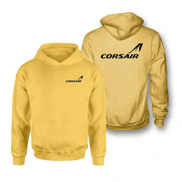 Thumbnail for Corsair Airlines logo on yellow double side hoodie
