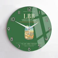 Thumbnail for Lubbock Preston Smith International Airport LBB Wall-Clock No-Frame - Green