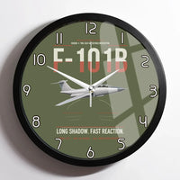 Thumbnail for F-101B Voodoo design on green army framed wall clock