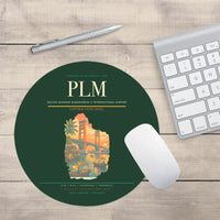 Thumbnail for Sultan Mahmud Badaruddin II International Airport (PLM) design on dark green round mouse pad