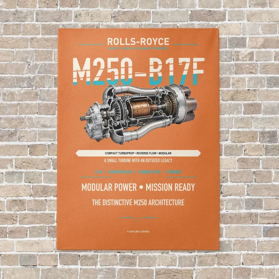 M250-B17F vertical canvas print - no frame - orange background