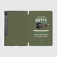 Thumbnail for BR715 design on green army samsung tablet tablet case