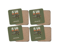 Thumbnail for Fokker D.VII design on green army 4 pieces set coaster