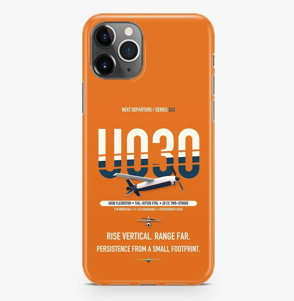 Airbus U030 Flexrotor Case ProMax design on orange iphone case promax