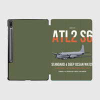 Thumbnail for Atlantique 2 Standard 6 design on green army samsung tablet tablet case