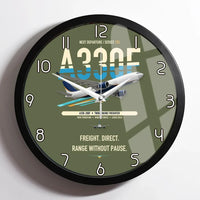 Thumbnail for Airbus A330-200F design on green army framed wall clock