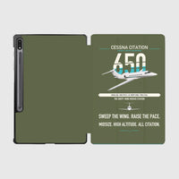 Thumbnail for Cessna Citation 650 - Citation III design on green army samsung tablet tablet case