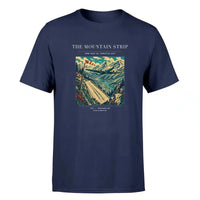 Thumbnail for VINTAGE G4196 - The Mountain Strip - Premium T-Shirt design on navyblue premium t shirt