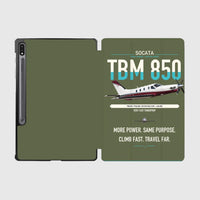 Thumbnail for Socata TBM 850 design on green army samsung tablet tablet case