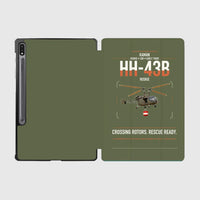 Thumbnail for Kaman HH-43B Huskie design on green army samsung tablet tablet case