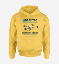 Thumbnail for DJI Agras T40 design on yellow hoodie single side