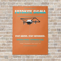 Thumbnail for Fotokite Sigma vertical canvas print - no frame - orange background