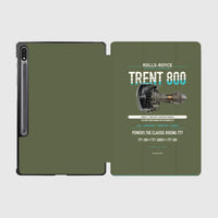 Thumbnail for TRENT 800 design on green army samsung tablet tablet case