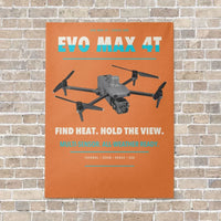 Thumbnail for Autel EVO Max 4T vertical canvas print - no frame - orange background