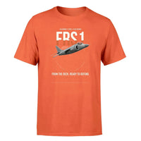 Thumbnail for British Aerospace Sea Harrier FRS.1 design on orange t-shirt, single-side print