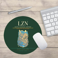 Thumbnail for Matsu Nangan Airport (LZN) design on dark green round mouse pad