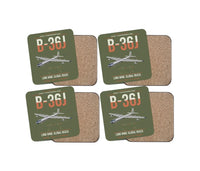 Thumbnail for B-36J Peacemaker design on green army 4 pieces set coaster