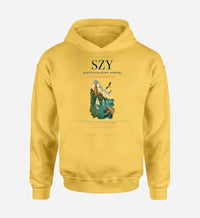 Thumbnail for Olsztyn-Mazury Airport (SZY) design on yellow hoodie single-side print