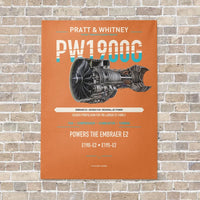 Thumbnail for PW1900G vertical canvas print - no frame - orange background