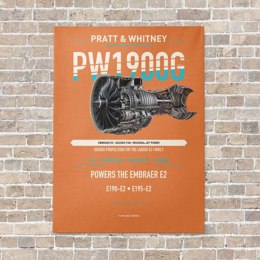 PW1900G vertical canvas print - no frame - orange background