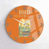 Thumbnail for George Best Belfast City Airport BHD Wall-Clock No-Frame - Orange