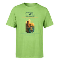 Thumbnail for Cardiff Airport (CWL) T-Shirt single-side front print in Light Green | cardiff-airport-cwl-double-side-t-shirt