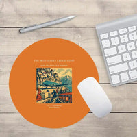 Thumbnail for VINTAGE G4341 - The Monastery Ledge Strip - Designed Mouse Pads design on orange round