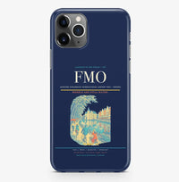 Thumbnail for Greven Airport (FMO) design on navy blue iPhone 16 Pro MagSafe case