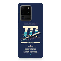 Thumbnail for Boeing 777-9 design on samsung case - navy blue