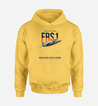 Thumbnail for British Aerospace Sea Harrier FRS.1 design on yellow double-side hoodie, single-side print