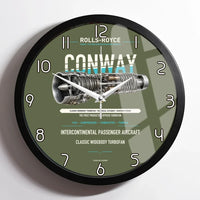 Thumbnail for CONWAY design on green army framed wall clock