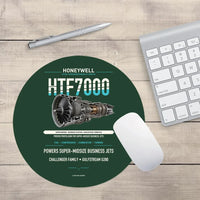 Thumbnail for HTF7000 design on dark green round mouse pad