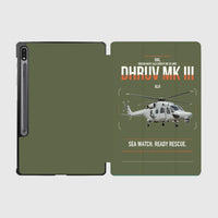 Thumbnail for HAL ALH Dhruv Mk III design on green army samsung tablet tablet case