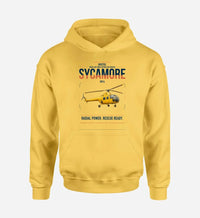 Thumbnail for Bristol Sycamore HR14 design on yellow double-side hoodie, single-side print