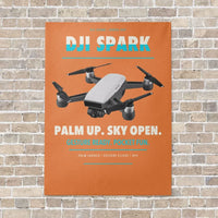 Thumbnail for DJI Spark vertical canvas print - no frame - orange background