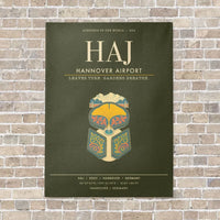 Thumbnail for Hannover Airport HAJ - Canvas Framed - Green Army