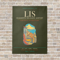 Thumbnail for Lisbon Humberto Delgado Airport LIS - Canvas Framed - Green Army