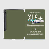 Thumbnail for Cessna Citation XLSPlus design on green army samsung tablet tablet case