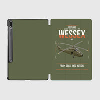 Thumbnail for Westland Wessex HU5 design on green army samsung tablet tablet case