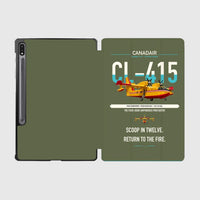 Thumbnail for Canadair CL-415 design on green army samsung tablet tablet case