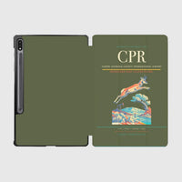 Thumbnail for Casper–Natrona County International Airport (CPR) design on green army samsung tablet tablet case