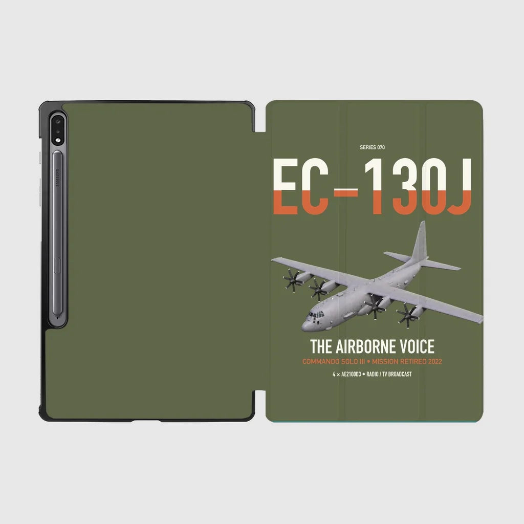 EC-130J Commando Solo III design on green army samsung tablet tablet case