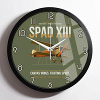 Thumbnail for SPAD XIII design on green army framed wall clock