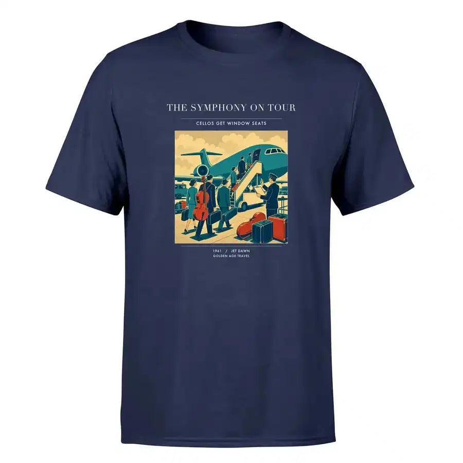 VINTAGE G4421 - The Symphony On Tour - Premium T-Shirt design on navyblue premium t shirt