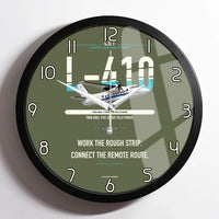 Thumbnail for LET L-410 UVP-E20 design on green army framed wall clock
