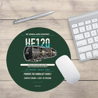 Thumbnail for HF120 design on dark green round mouse pad