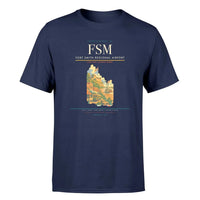 Thumbnail for Fort Smith Airport (FSM) Premium T-Shirt Navy Blue