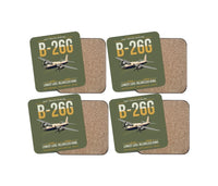 Thumbnail for B-26G Marauder design on green army 4 pieces set coaster