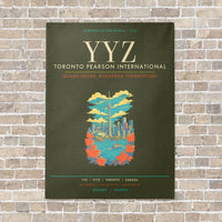 Thumbnail for Toronto Pearson International Airport YYZ - Canvas Framed - Green Army